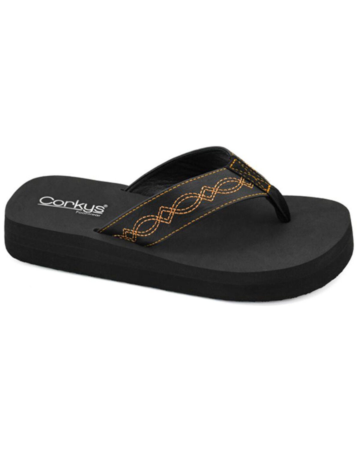 Corkys Women's Overboard Sandals, Black, hi-res