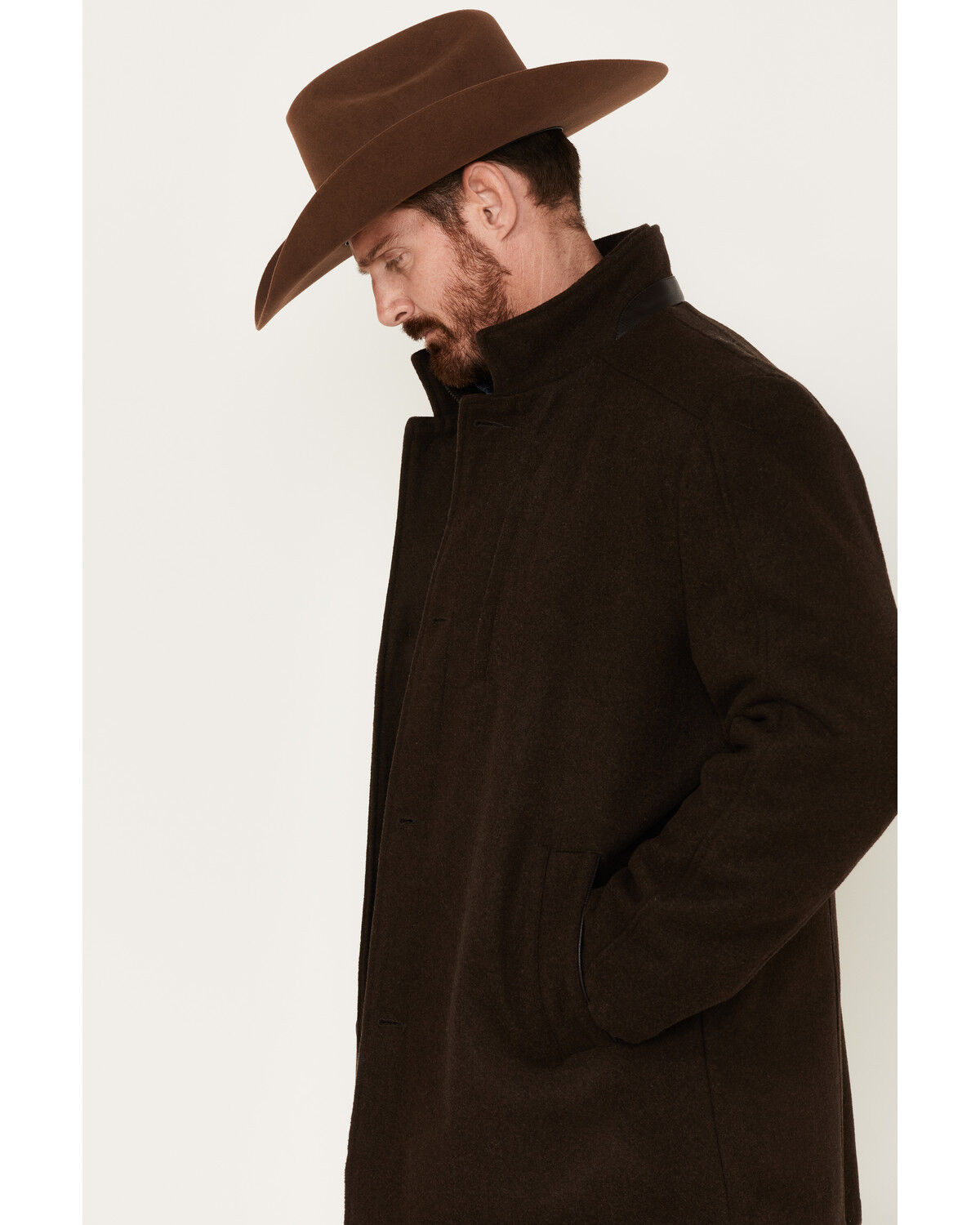Image #2 - Cripple Creek Men's Faux Leather Trim Jacket, , hi-res