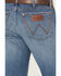 Image #4 - Wrangler Retro Men's Big Sky Medium Wash Slim Bootcut Stretch Jeans, Dark Wash, hi-res