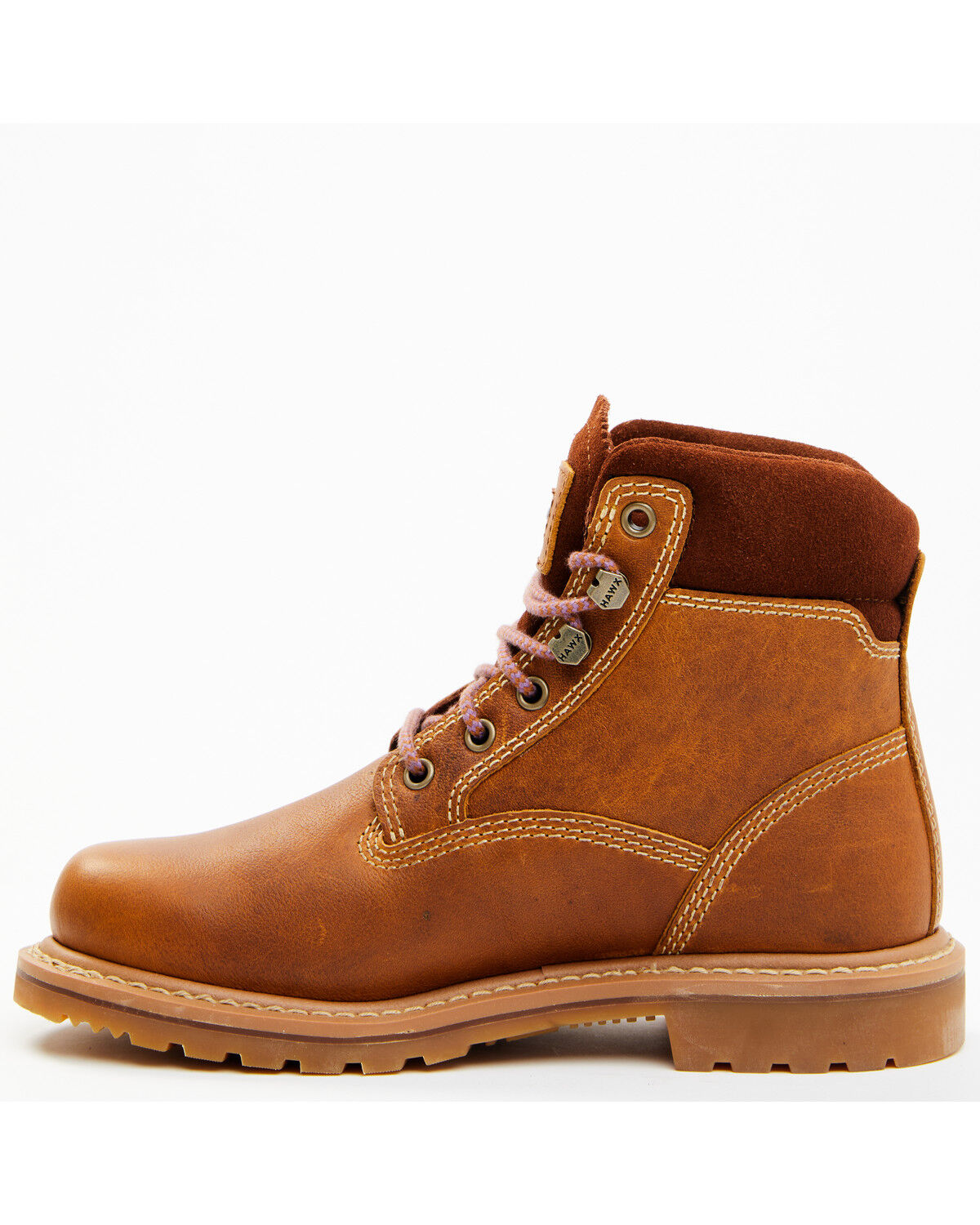 Image #3 - Hawx Women's Trooper Work Boots - Soft Toe, Brown, hi-res