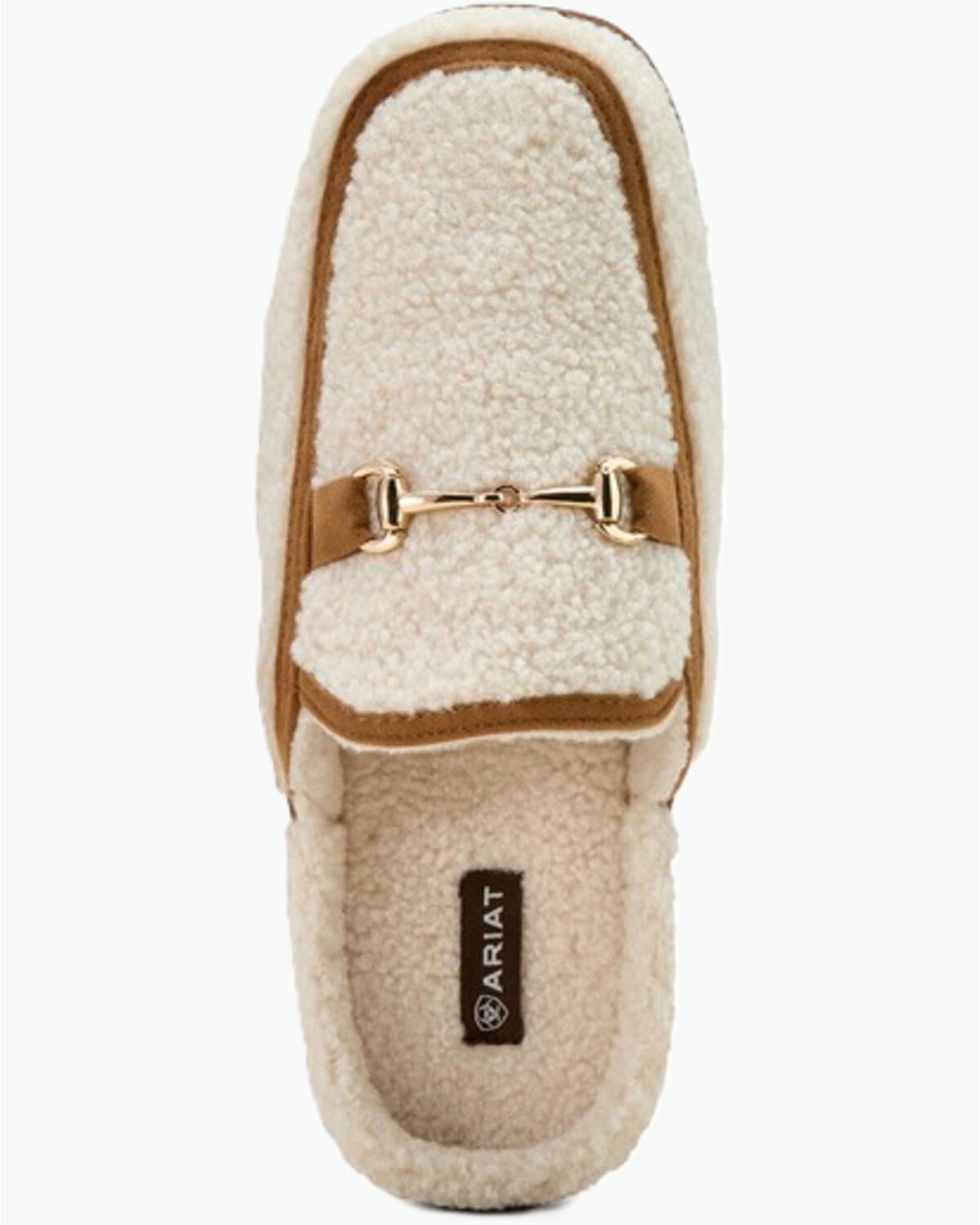 Image #4 - Ariat Women's Lexington Snaffle Slippers, Cream, hi-res