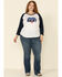 Ariat Women's American Love Tee - Plus, White, hi-res