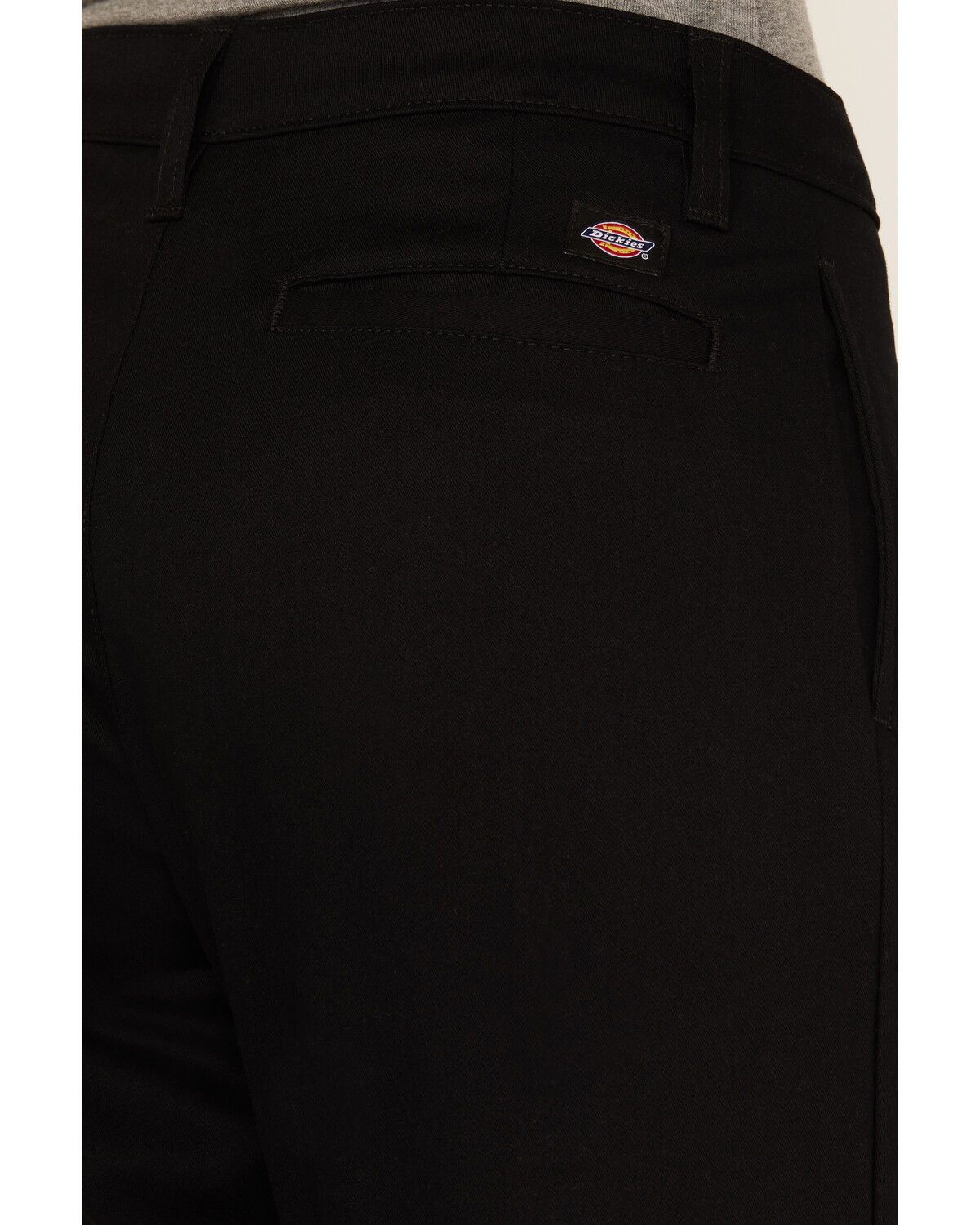 Image #4 - Dickies Women's Mid Rise Straight Stretch Twill Work Pants, Black, hi-res