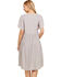 Polagram Women's Embroidered Short Sleeve Dress, Grey, hi-res