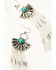Image #2 - Shyanne Women's Scalloped Fringe Earrings, Silver, hi-res