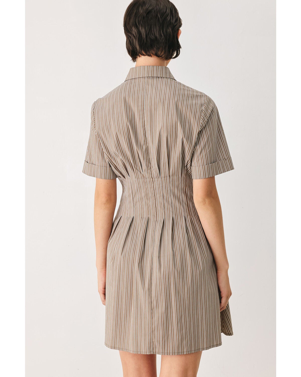 Image #4 - Flying Tomato Women's Park Avenue Woven Mini Dress, Taupe, hi-res