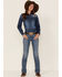 Image #2 - Tasha Polizzzi Women's Arizona Denim Embroidered Shirt, Blue, hi-res