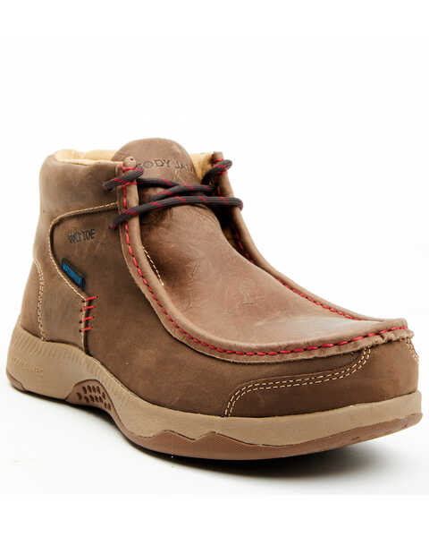 Cody James Men's Wallabee Moc Toe Work Shoes - Composite Toe, Brown, hi-res