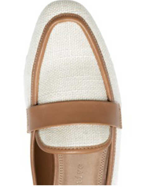 Image #4 - Band of the Free Women's Flat Linen Loafer - Moc Toe, Natural, hi-res