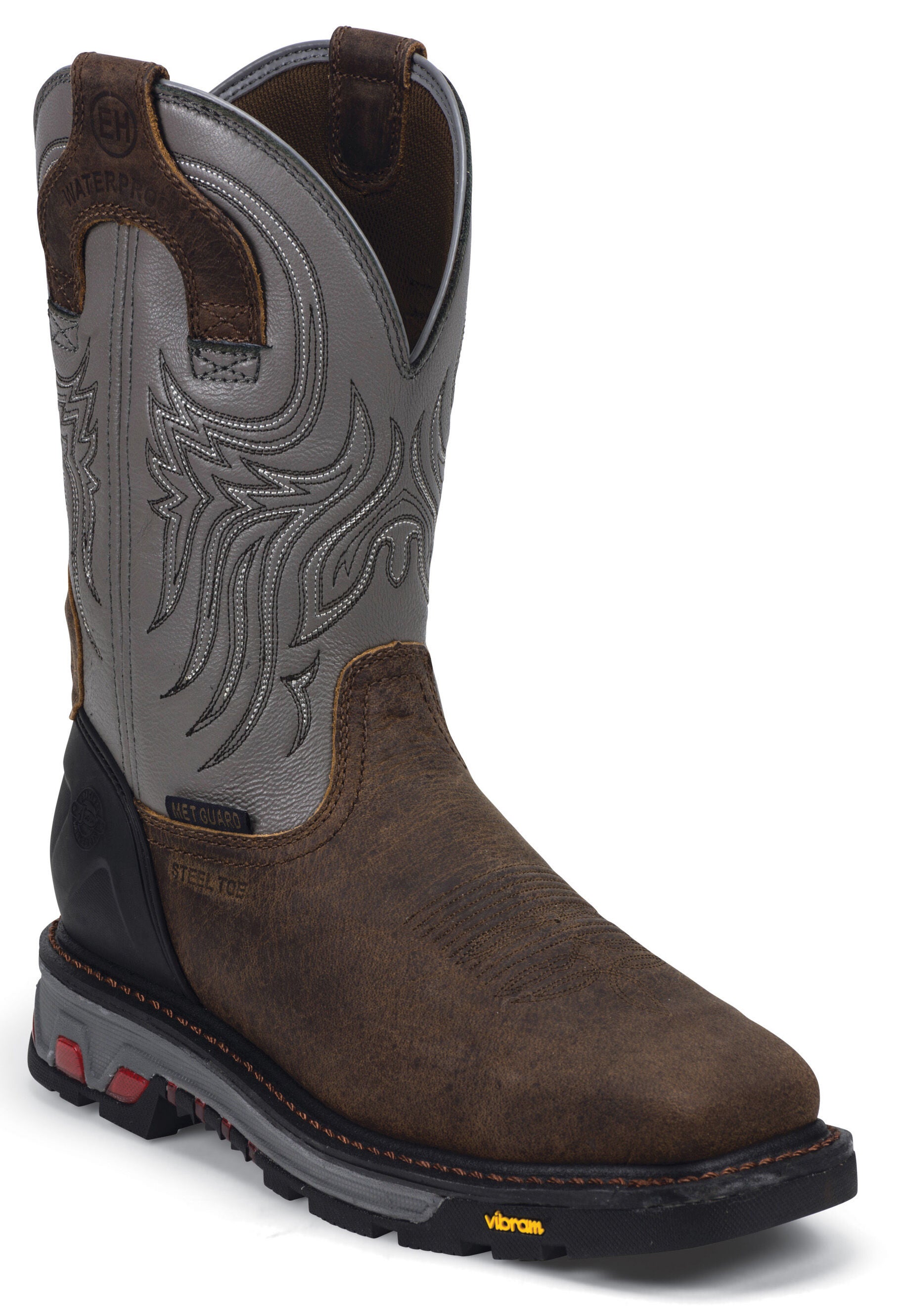 justin men's commander x5 steel work boots