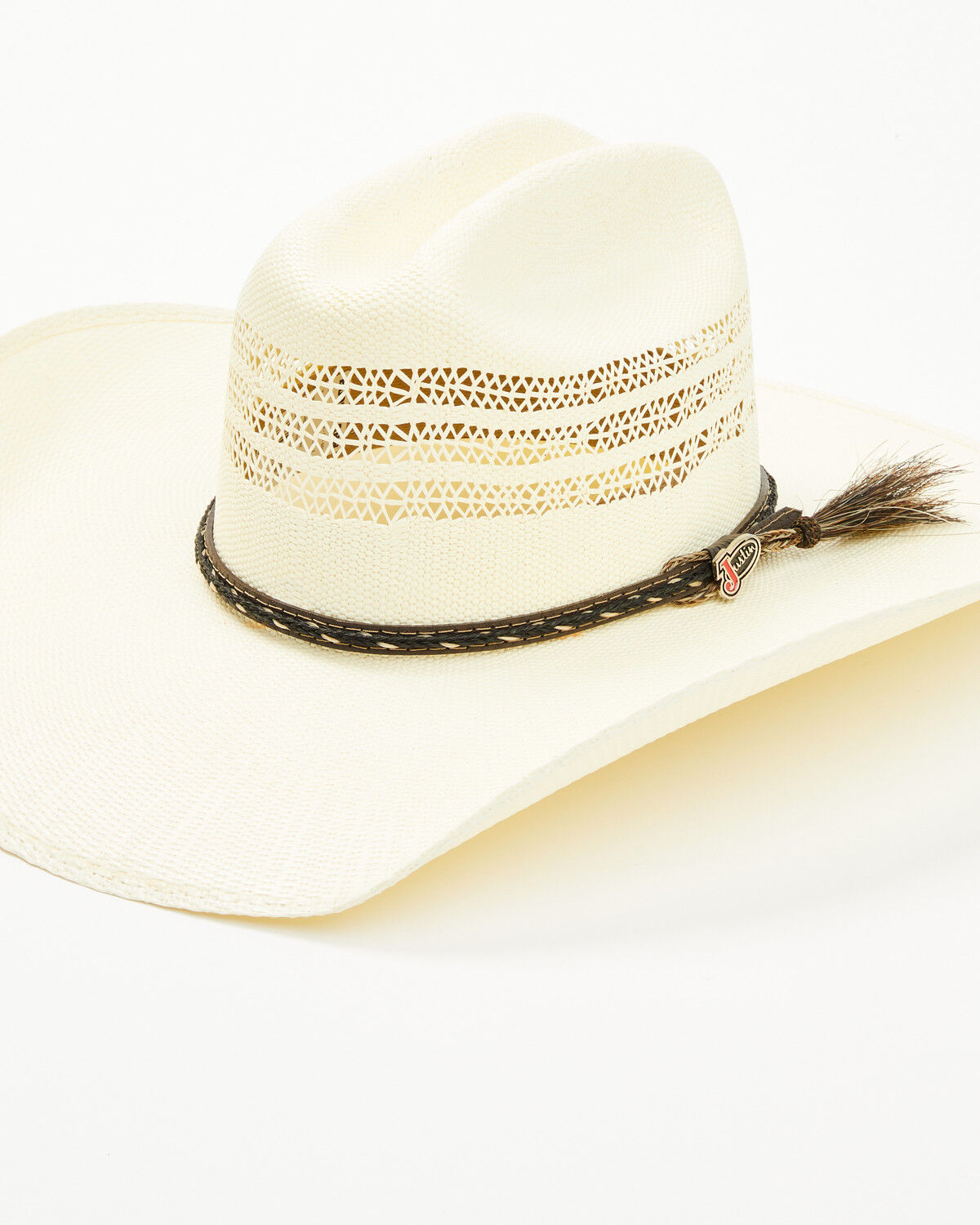 Image #1 - Justin 20X Roughstock Straw Cowboy Hat, Natural, hi-res