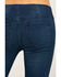 Image #4 - Free People Women's Dark Wash Flare Penny Pull On Jeans, Blue, hi-res