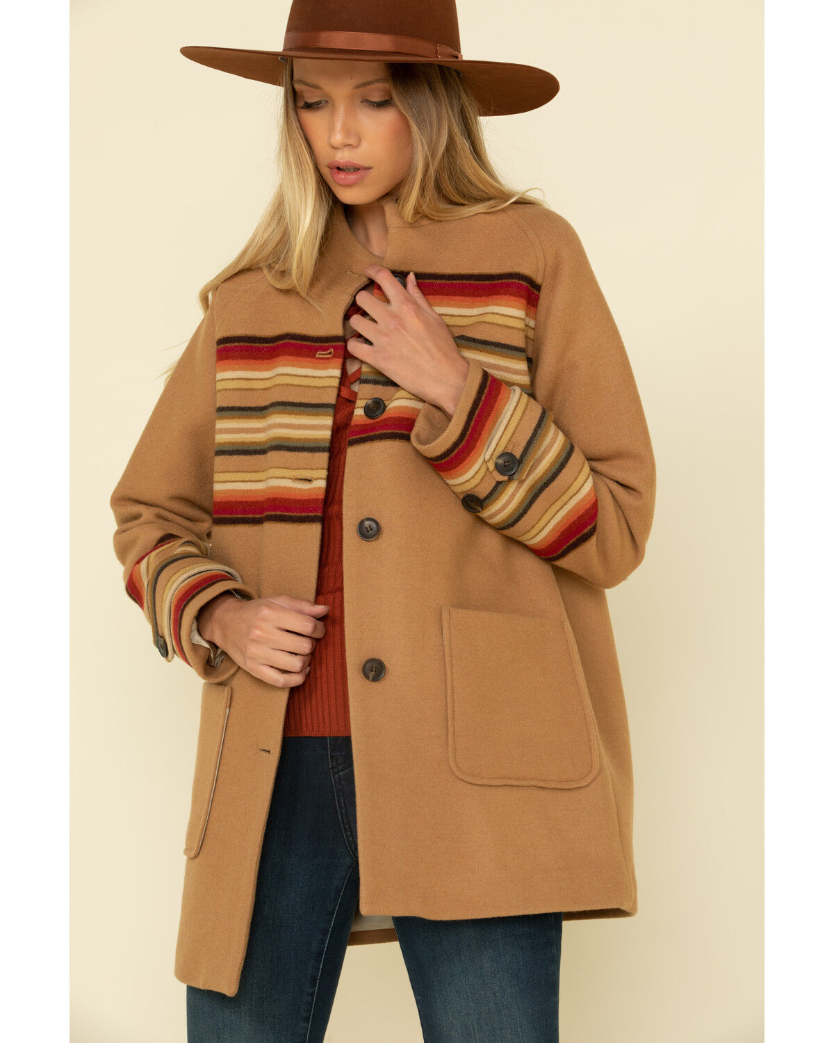 Pendleton striped coat Outlet