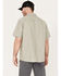 Image #4 - Hawx Men's Oxford Short Sleeve Button-Down Work Shirt, Olive, hi-res