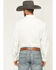 Image #4 - Cody James Men's Wyatt Stripe Print Long Sleeve Snap Western Shirt, White, hi-res