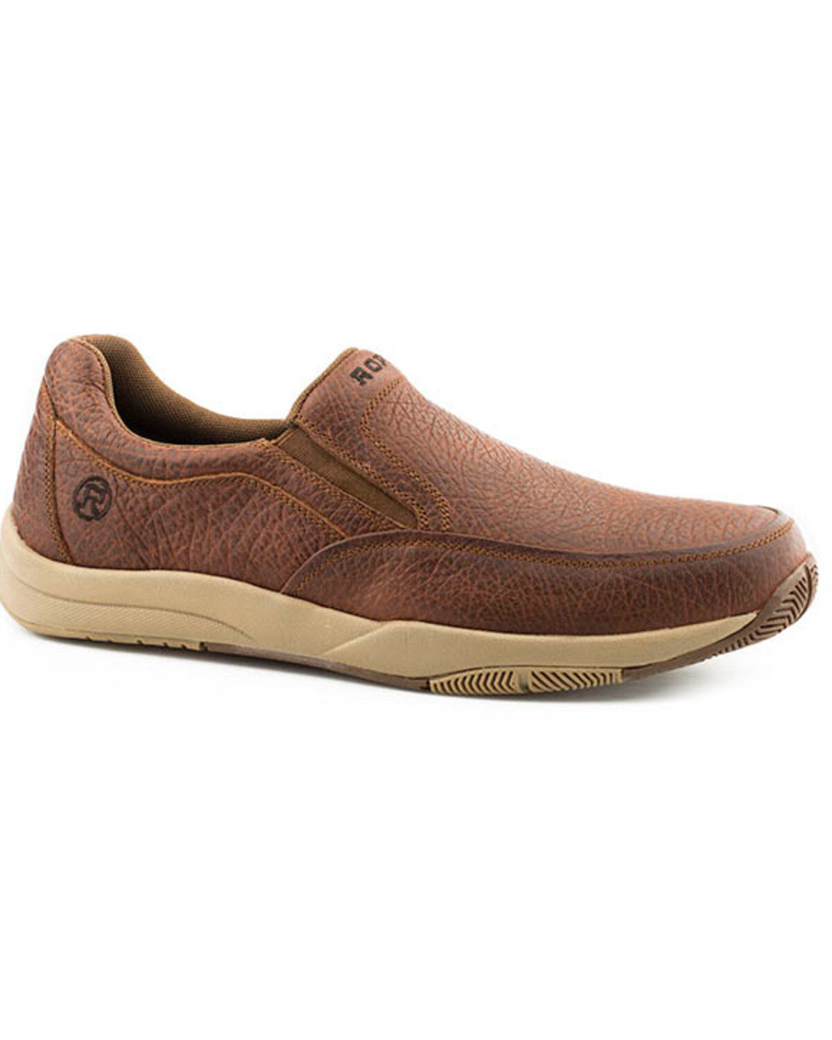 Image #1 - Roper Men's Docks Slip-On Shoes - Round Toe, Tan, hi-res