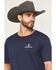 Image #3 - Smith & Wesson Men's Boot Barn Exclusive Eagle Short Sleeve Graphic T-Shirt, Navy, hi-res