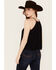 Image #4 - Idyllwind Women's Surrey Embroidered And Beaded Halter Top, Black, hi-res