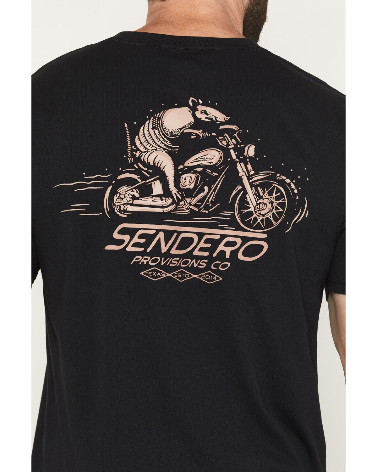 Image #4 - Sendero Provisions Men's Dillo Rider Short Sleeve Graphic T-Shirt, Black, hi-res