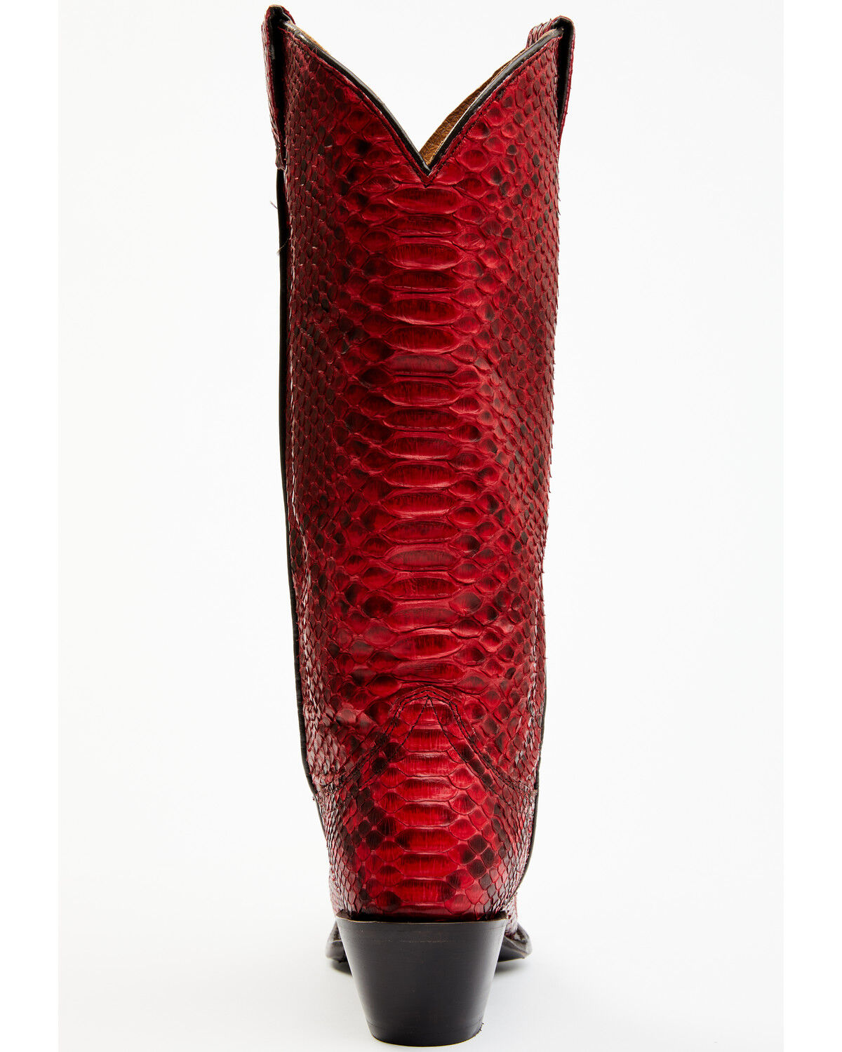 Image #5 - Idyllwind Women's Slay Exotic Python Western Boots - Snip Toe, Red, hi-res