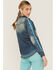Image #2 - Tasha Polizzi Women's Rayna Southwestern Embroidered Denim Shirt, Blue, hi-res