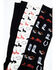 Shyanne Women's Cowgirl Gear Knee High Socks - 3 Pack, Black, hi-res