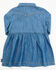 Image #3 - Wrangler Toddler Girls' Long Sleeve Denim Dress, Blue, hi-res