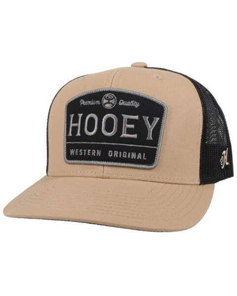 Hooey Men's Trip Logo Trucker Cap, Tan, hi-res
