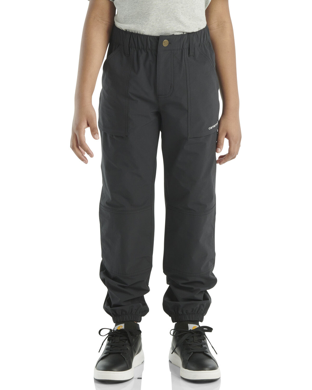 Image #1 - Carhartt Boys' Solid Utility Joggers, Black, hi-res