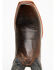 Image #6 - Moonshine Spirit Men's Showtime Longhorn Inlay Western Boots - Square Toe, Brown, hi-res