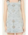 Image #3 - Blue B Women's Light Wash Embellished Buckle Strap Denim Mini Dress, Light Wash, hi-res