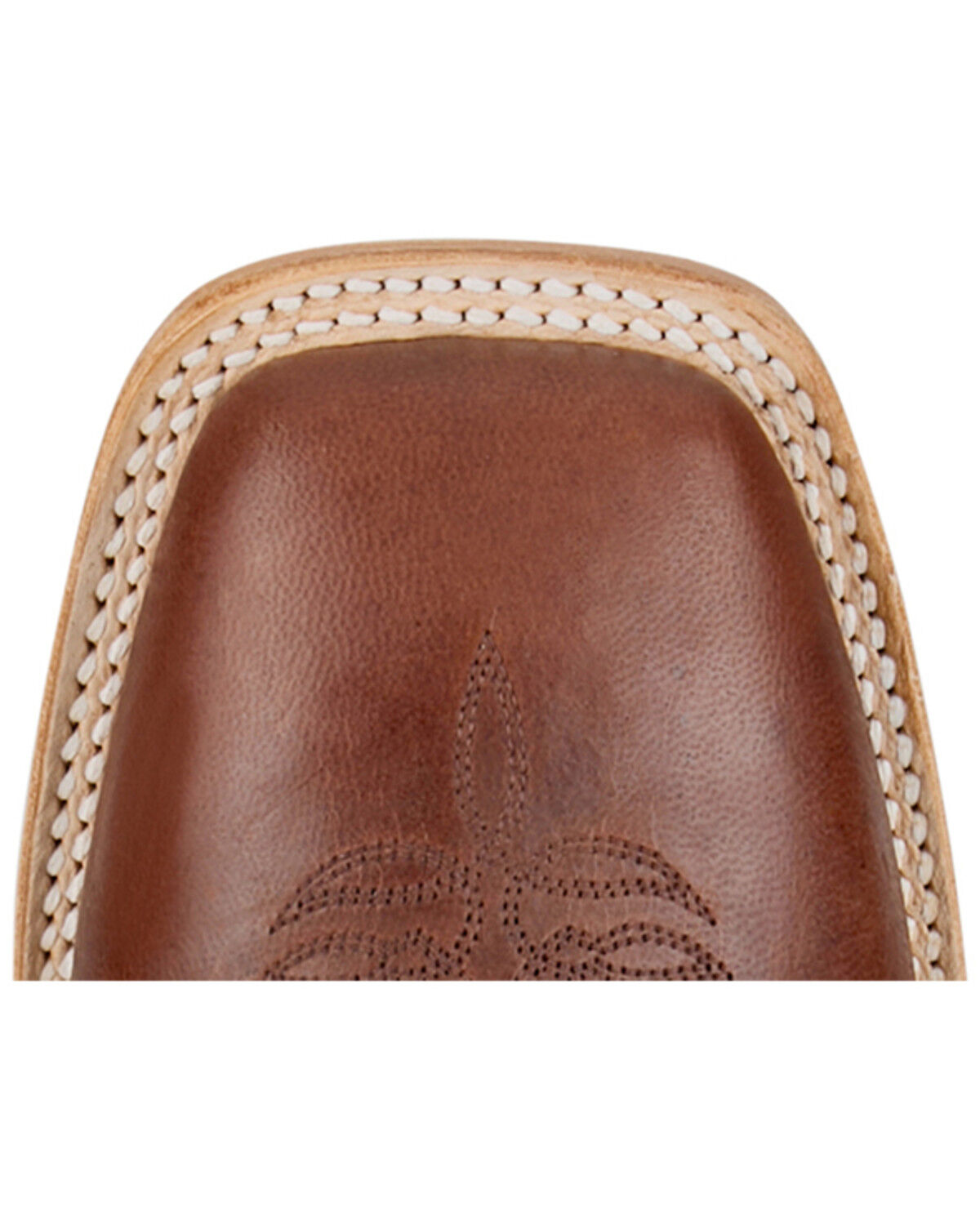 Image #6 - Justin Men's Burchett Western Boots - Broad Square Toe, Cognac, hi-res