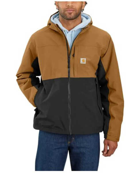 Image #1 - Carhartt Men's Storm Defender® Relaxed Fit Lightweight Packable Work Jacket, Brown, hi-res