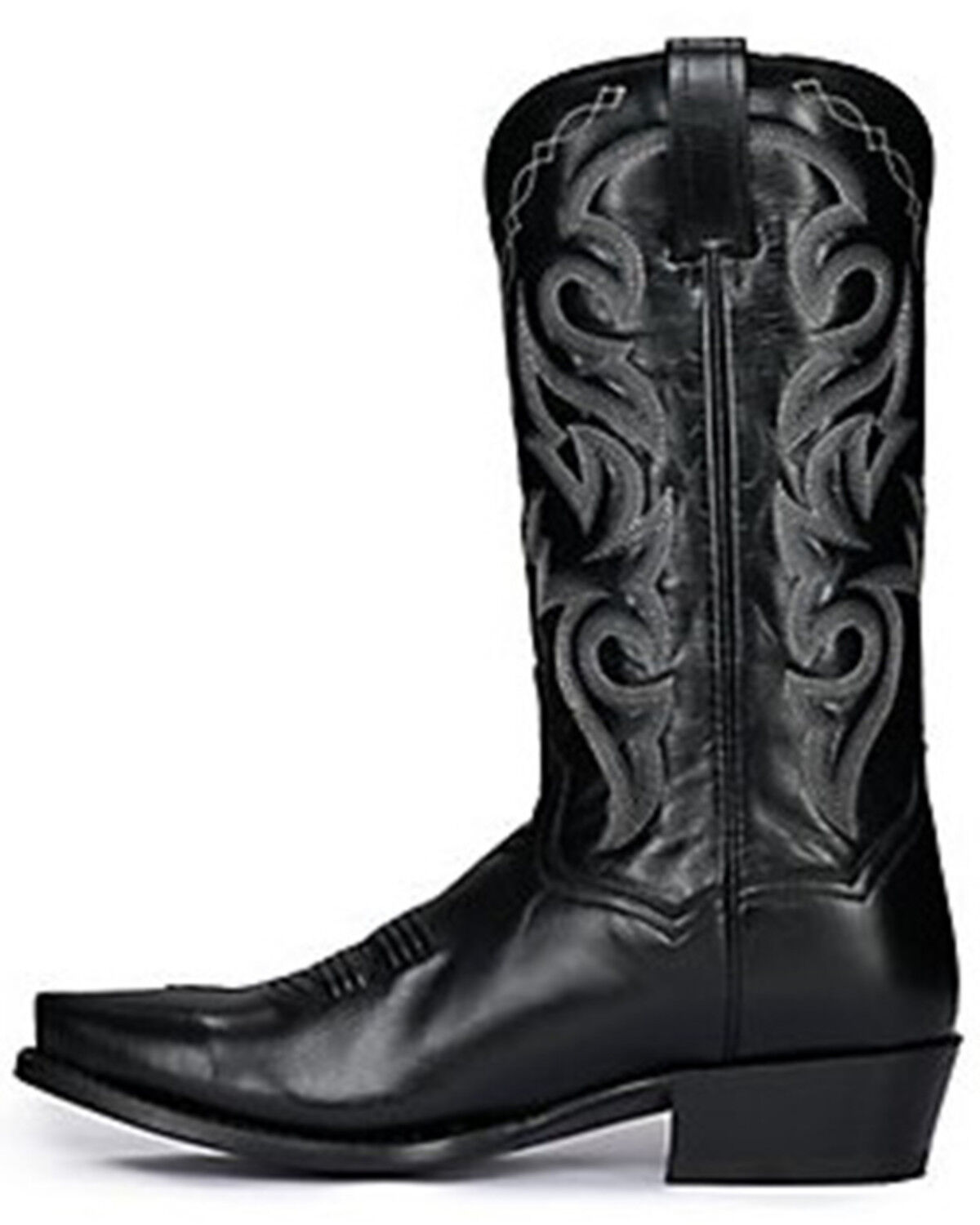 Image #3 - Dan Post Men's Milwaukee Western Boots - Snip Toe, Black, hi-res