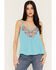 Image #1 - Shyanne Women's Embroidered Swing Cami, Bright Blue, hi-res