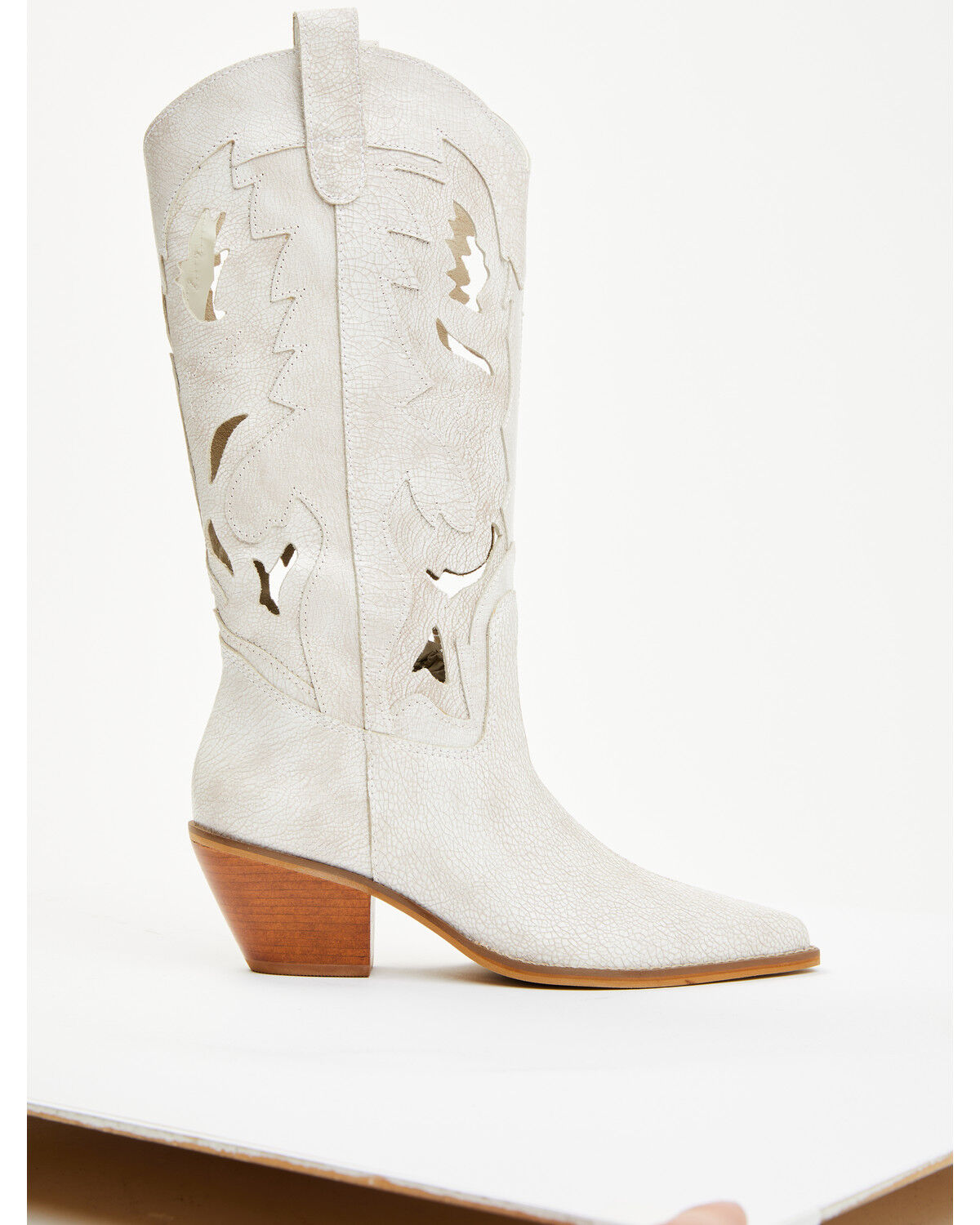 Image #2 - Matisse Women's Alice Western Boots - Snip Toe, White, hi-res