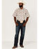 Image #2 - Wrangler Retro Men's Plaid Short Sleeve Snap Western Shirt , Brown, hi-res