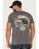 Image #1 - Buckwear Men's Busch No Bull Short Sleeve Graphic T-Shirt, Charcoal, hi-res
