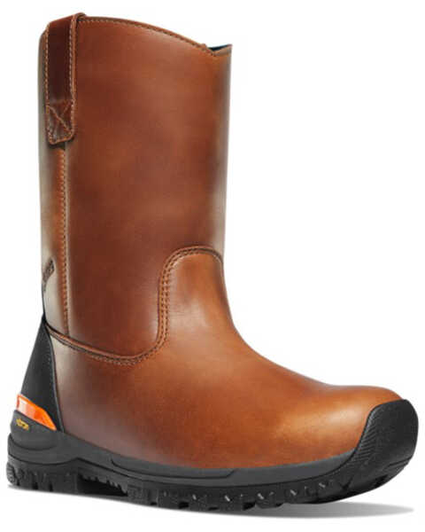Image #1 - Danner Men's 10" Stronghold Wellington Work Boots - Soft Toe , Brown, hi-res
