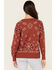 Image #4 - Cotton & Rye Women's Bandana Print Sweater, Rust, hi-res
