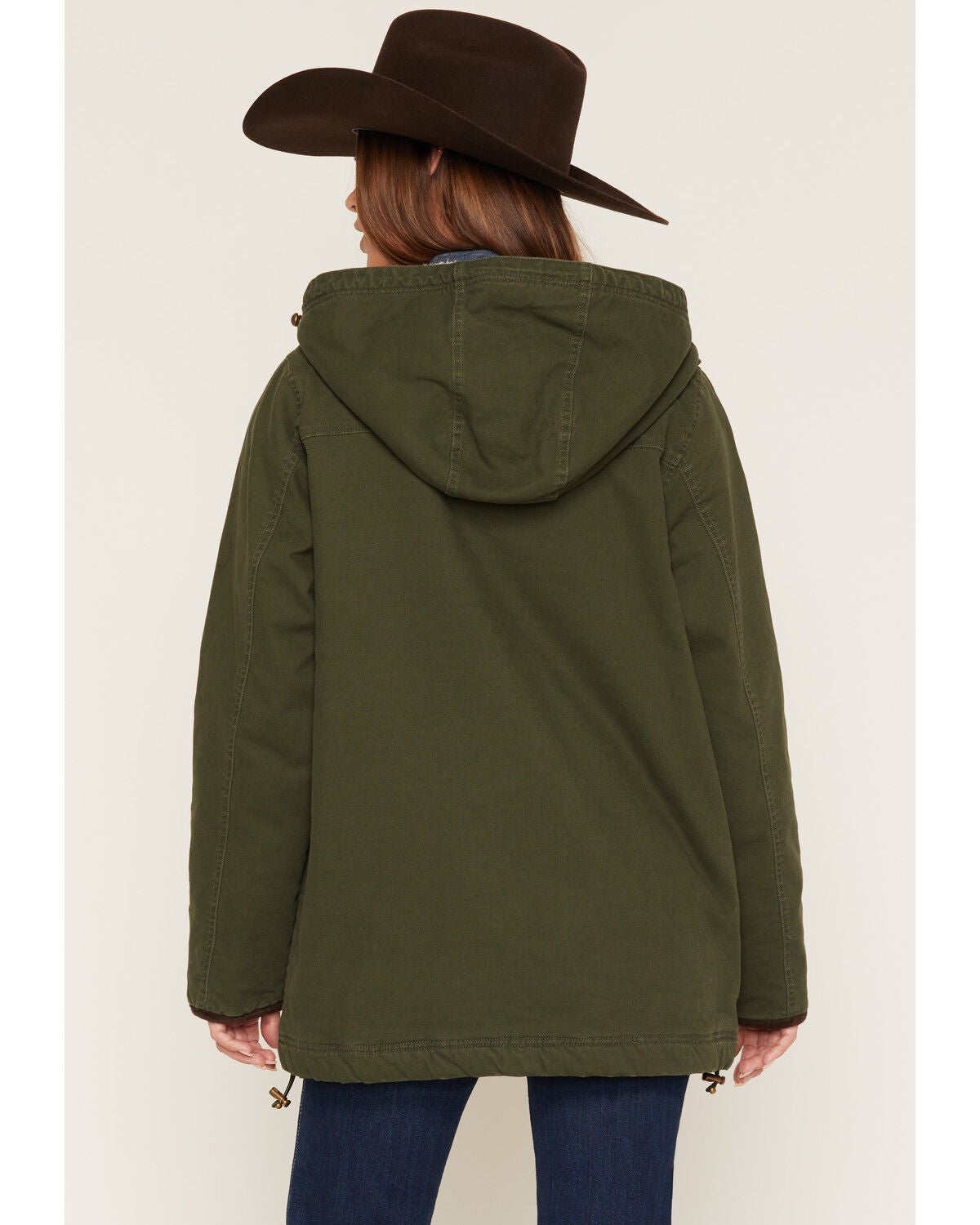 Image #4 - Kimes Ranch Women's Emry Sherpa Parka Jacket, Olive, hi-res