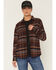 Image #1 - Carhartt Women's TENCEL&trade; Fiber Series Relaxed Fit Plaid Print Long Sleeve Flannel Shirt, Purple, hi-res