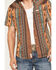 Image #3 - Sendero Provisions Men's Wyatt Southwestern Serape Striped Short Sleeve Snap Western Shirt, Brown, hi-res