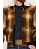 Image #3 - Pendleton Men's Jacksonville Ombre Plaid Print Snap Jacket, Brown, hi-res