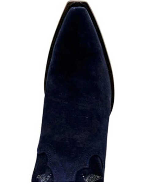 Image #3 - Old Gringo Women's Mayra Tall Western Boots - Snip Toe , Navy, hi-res