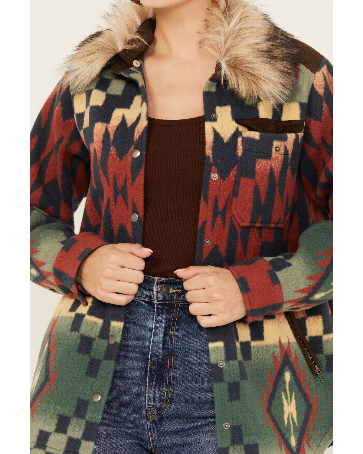 Image #3 - Tasha Polizzi Women's Southwestern Print Blanket Blue Ridge Jacket, Multi, hi-res