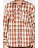 Image #3 - Dickies Men's Temp IQ Plaid Long Sleeve Western Snap Work Shirt, Brown, hi-res