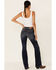 Image #4 - Shyanne Women's Medium Dark Wash Mid Rise Coolmax Bootcut Denim Jeans, , hi-res