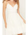 Image #3 - Shyanne Women's Lace Sleeveless Tie-Back Mini Dress, White, hi-res