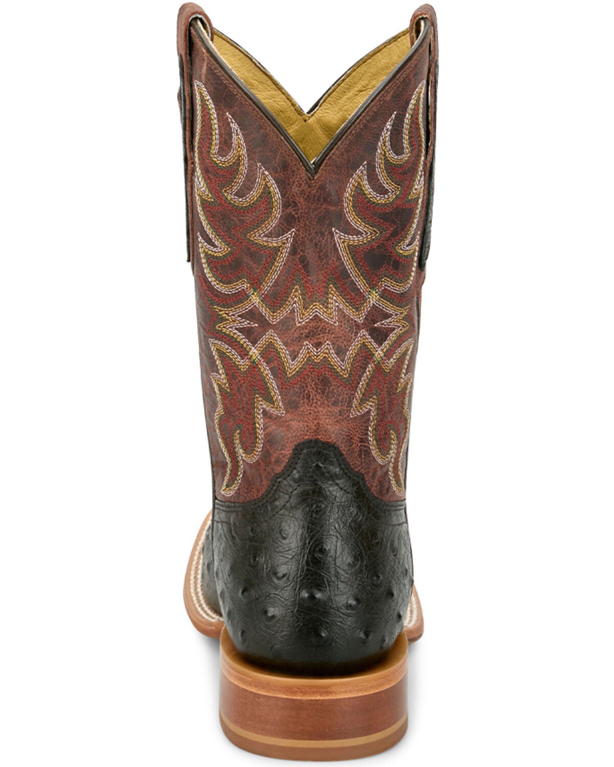Image #5 - Tony Lama Men's Blaine Exotic Ostrich Western Boots - Broad Square Toe, Chocolate, hi-res